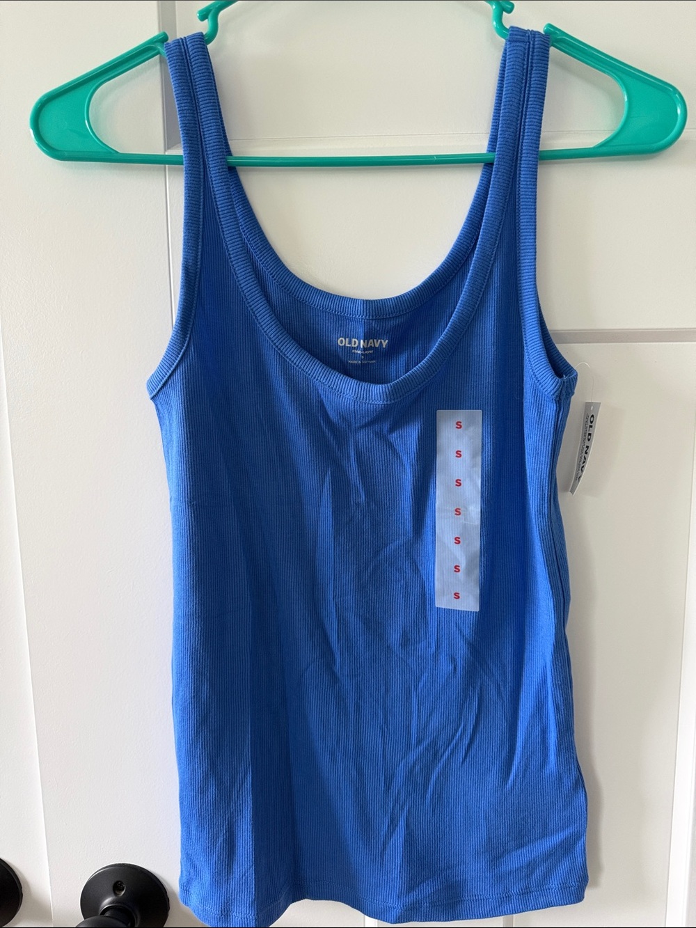 Old Navy Royal Blue Ribbed Scoop Tank